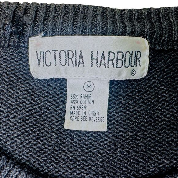 Vintage 80’s Victoria Harbour Bead Embroidery Paisley Appliqué Sweater - Medium - Picture 4 of 4